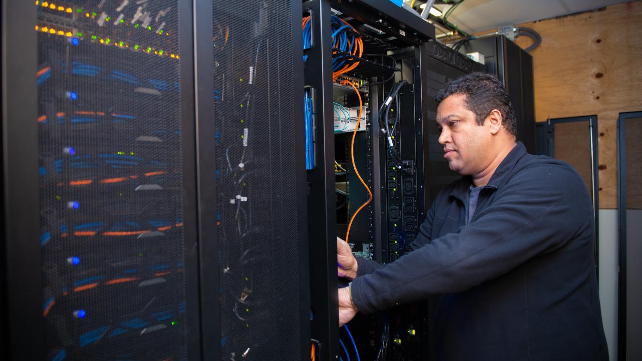 Computer equipment being installed