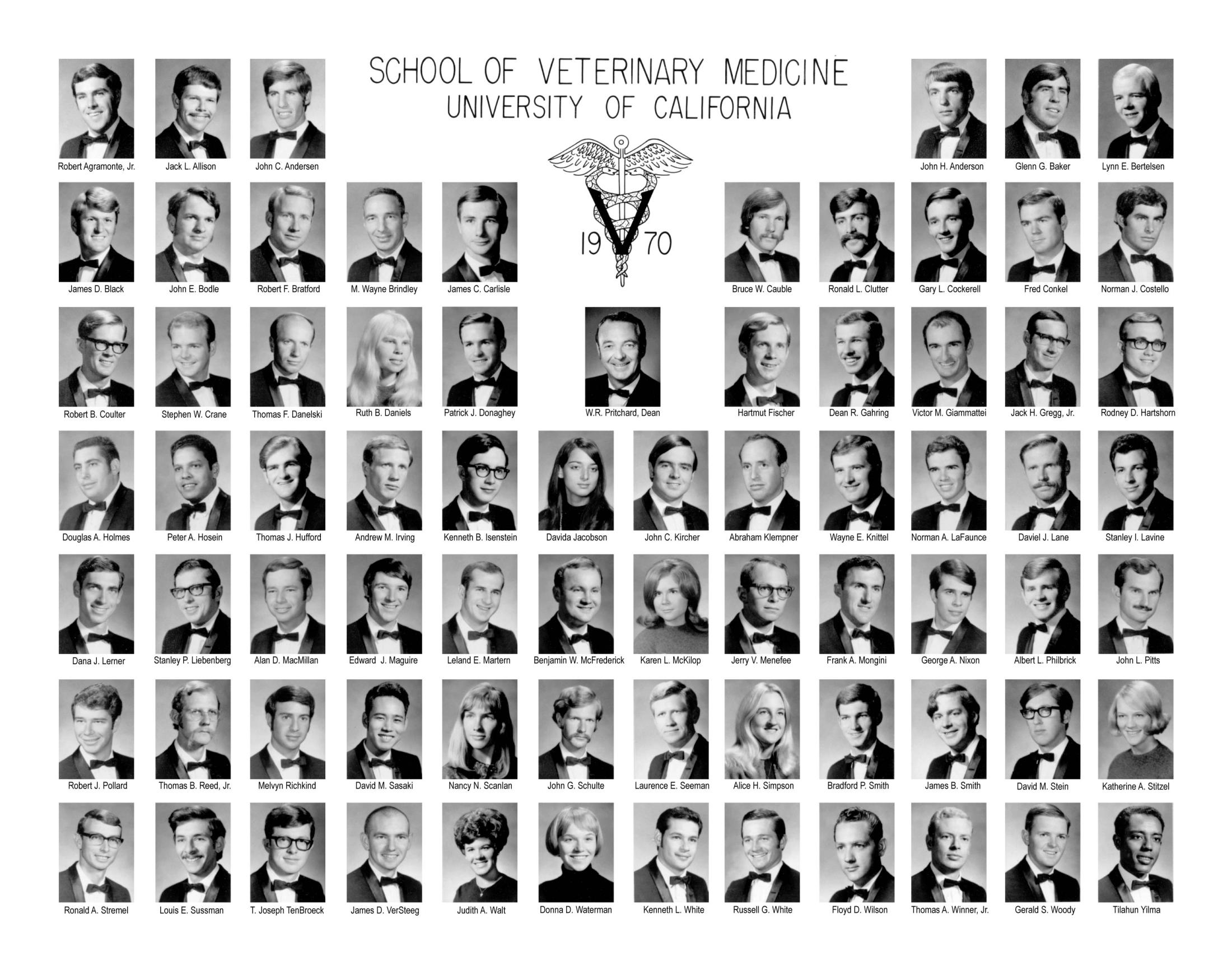 Class Of 1970 School Of Veterinary Medicine