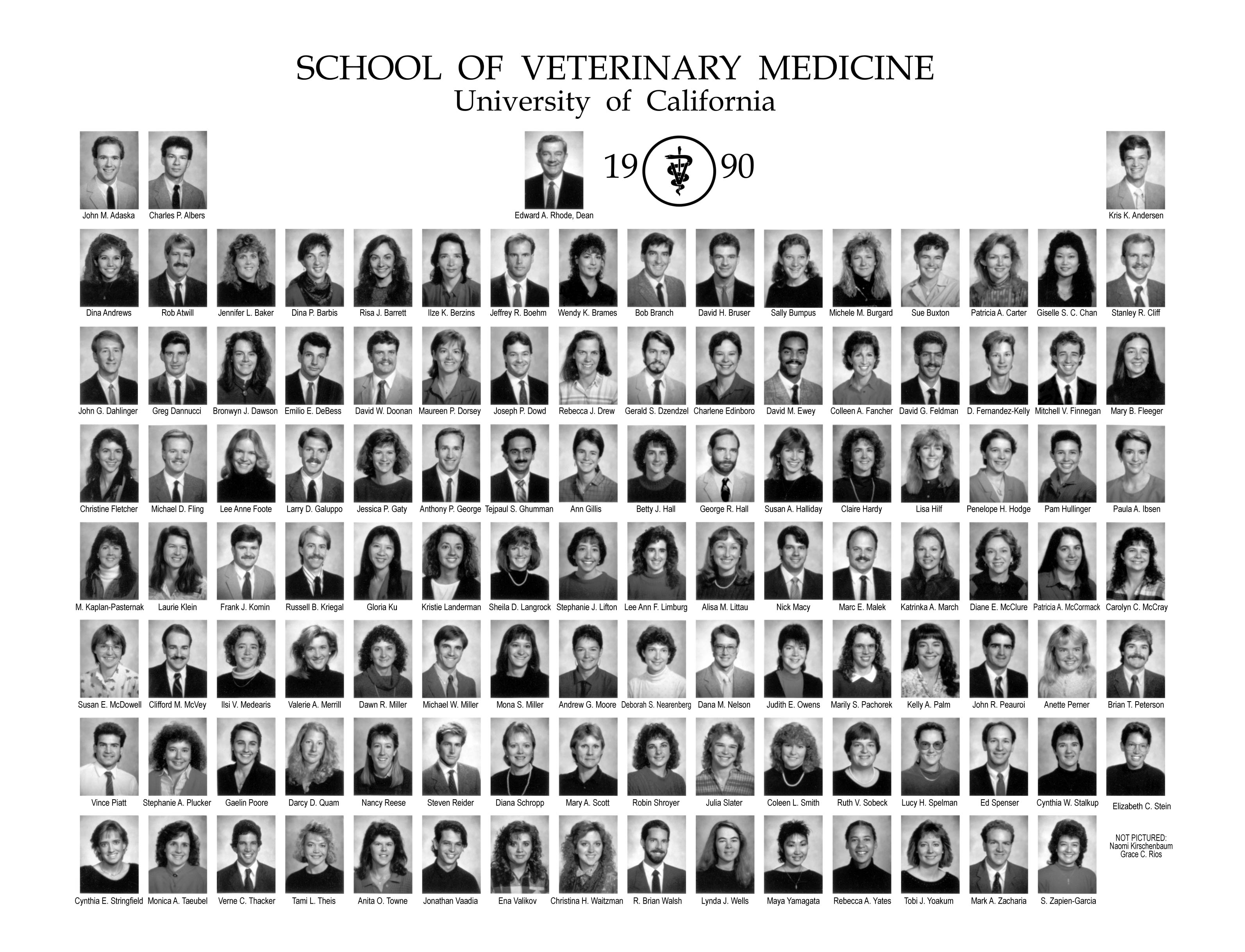 1990 graduation composite photo