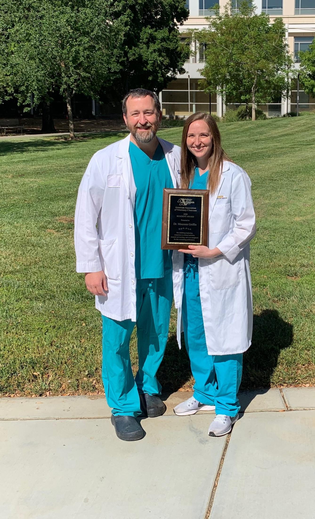 Dr. Maureen Griffin with her faculty mentor Dr. Bill Culp.