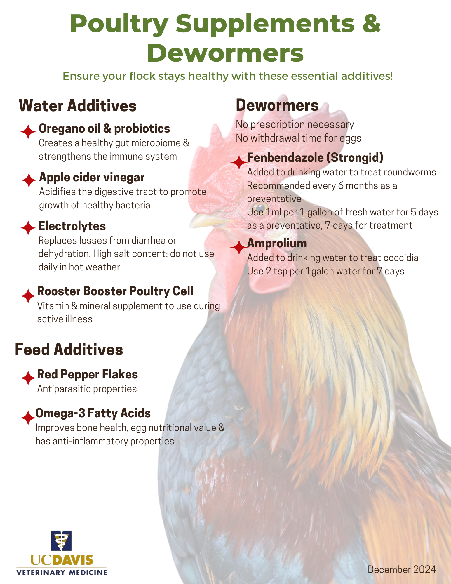 Poultry supplements flyer
