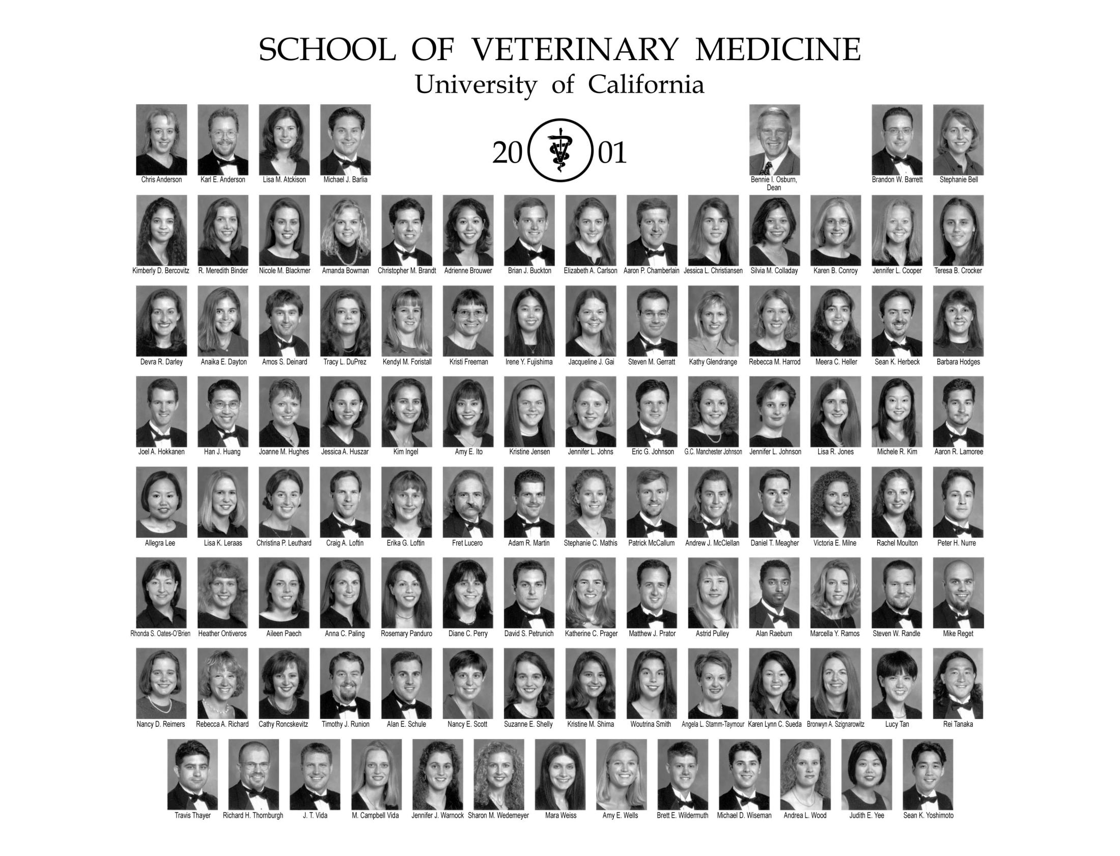 2001 graduation photo