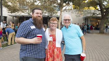 Linda Bloomfield '89, Robert Hanson and Matthew Bengel '23