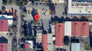 Google map aerial view of parking lot 51.