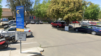 Entrance to parking Lot 50