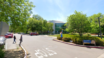 Entrance to parking Lot 55