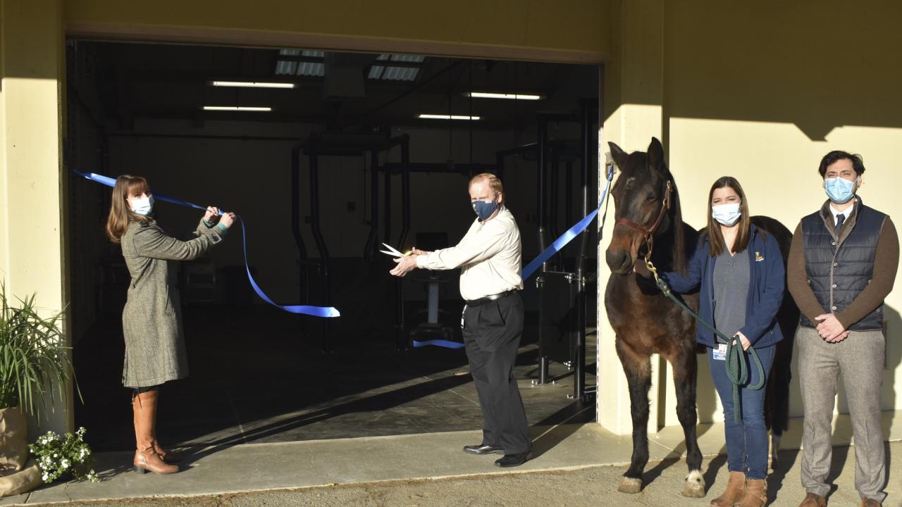 veterinarians at a ribbon cutting ceremony