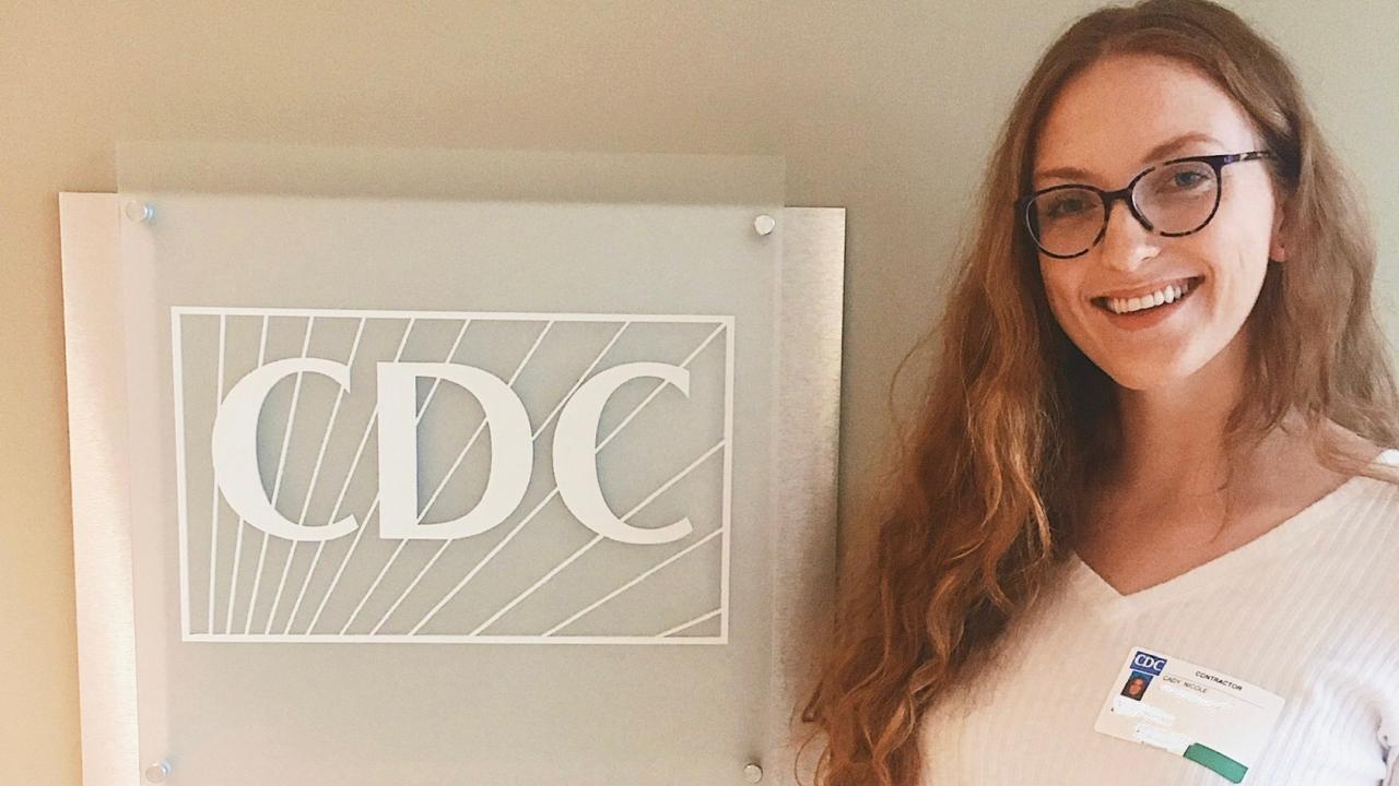 Student Nicole Cady at the CDC