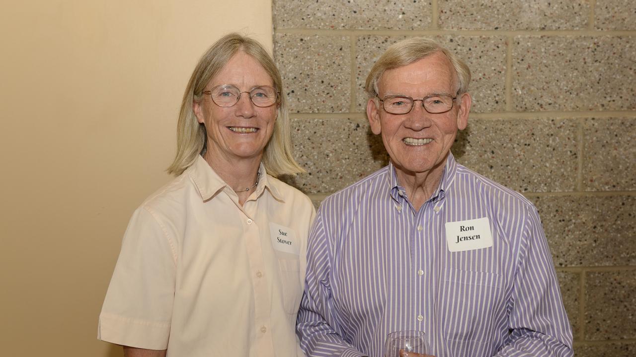 Dr. Sue Stover with Dr. Ron Jensen