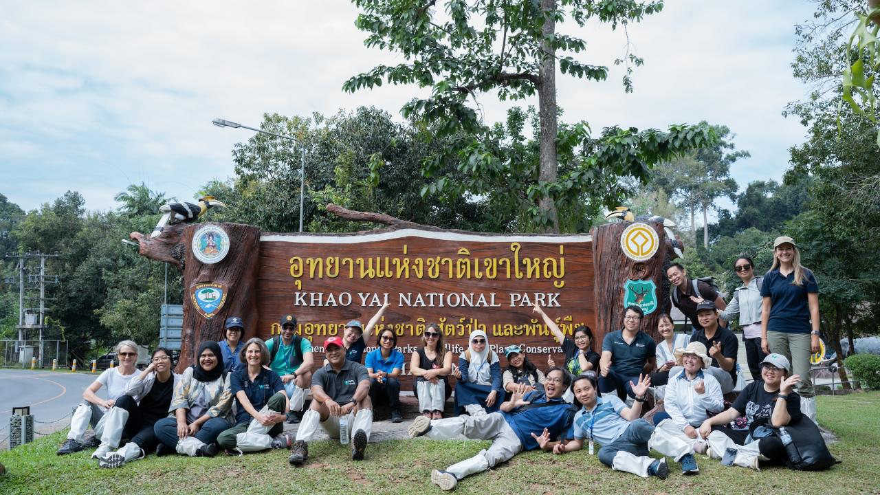 group of conference participants in Thailand