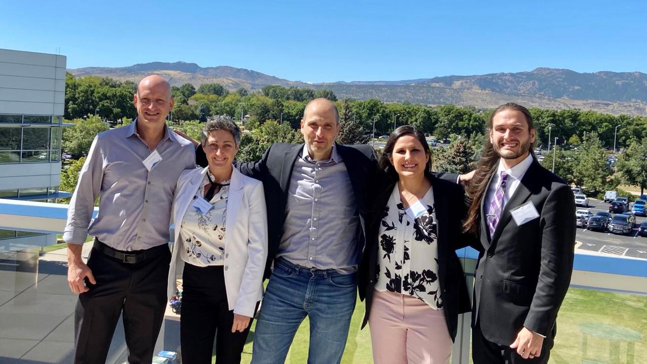 Dr. Boaz Arzi, Dr. Natalia Vapniarsky, Dr. Amir Kol, Kaitlin Clark, and Charles Crawford at the 2021 NAVRMA Conference.