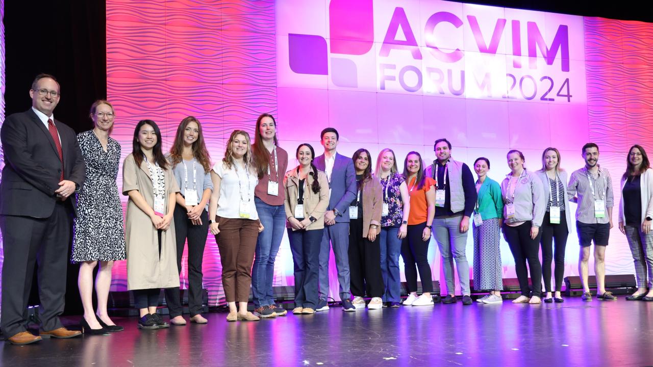 award winners on stage