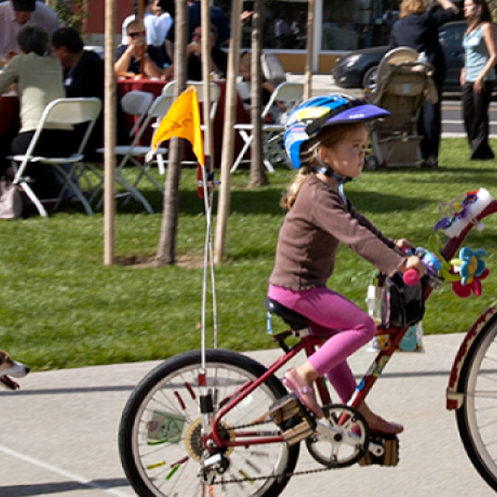 child on a bike