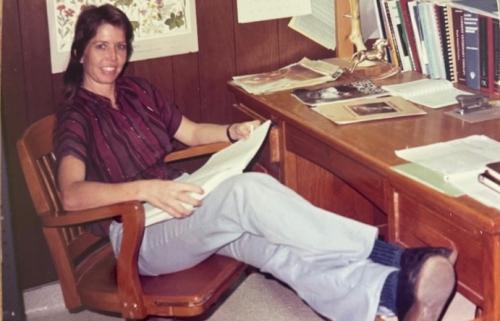 Pam Clark at her first job