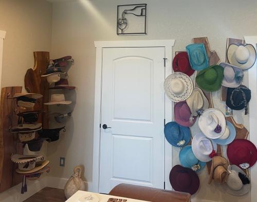 Pam Clark's hat hanger