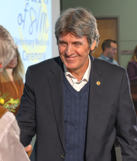 Dr. Francisco Uzal receiving a 2024 Faculty Award