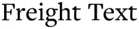 freight text font