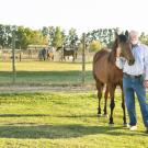 Mark McLean with his horse Easy