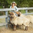 Snazzy Duckworth with her new Awassi sheep