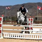 Fred in action at a three-day eventing competition.