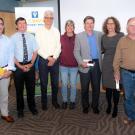 2018 Retirees (l to rt): David Wilson, Peter Pascoe, Chuck Mohr, Cary Craig, Jim MacLachlan, Fern Tablin, Peter Moore 