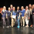 From left to right: Erin Belleville, Tiffany Liem, Stephen Harris, Dr. Lais Costa, Jasmine Huynh, Dr. Michelle Hawkins, Kristina Palmer, Rachel Mckay, and Kelsey Palsgaard