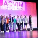 award winners on stage
